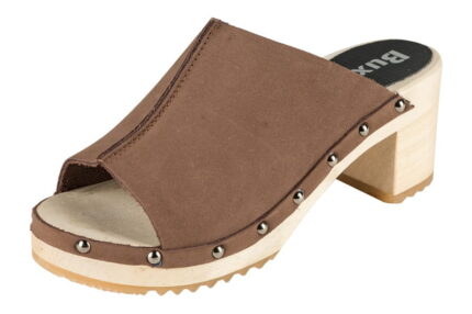 Elegantní dřeváky OS53 Tmavě hnědé Nubuk