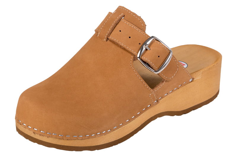 13023.jpg Zdravotní dřeváky PZM2 Medové Nubuk - Obrázek 1