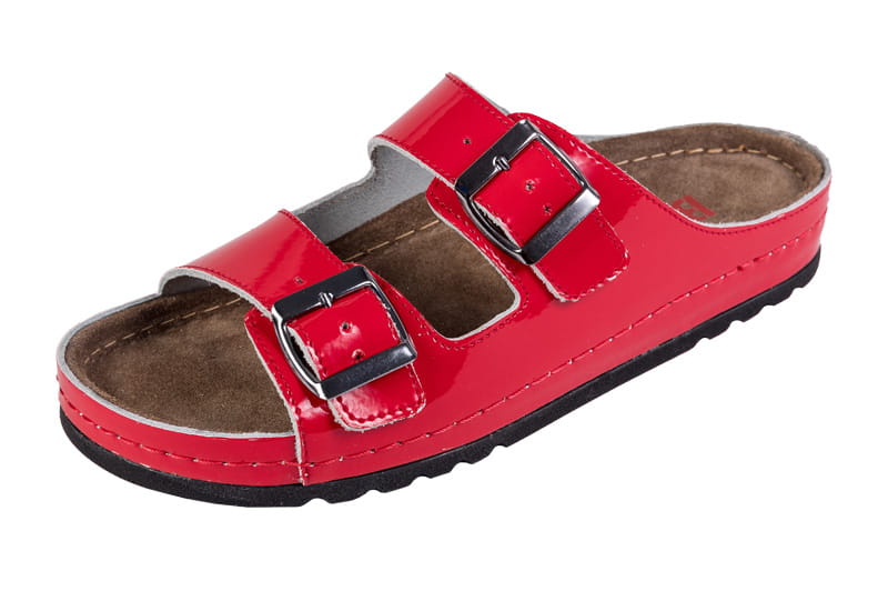 13101.jpg Dámská zdravotní obuv s paměťovou pěnou BZ110 - Červená lakovaná - Obrázek 1