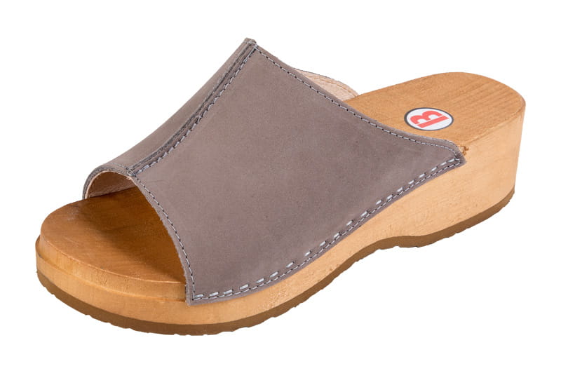 13210.jpg Zdravotní dřeváky PZM3 Šedé Nubuk - Obrázek 1