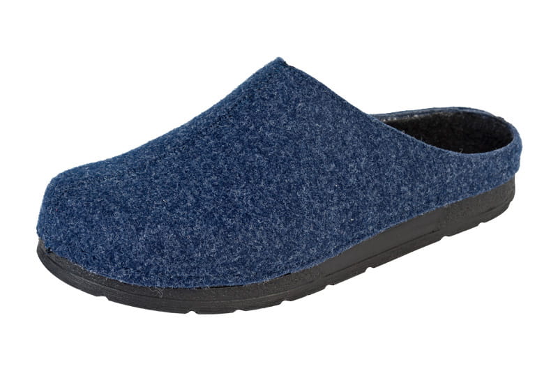 14243.jpg Pánské zdravotní pantofle Buxa BZ450 tmavě modré filc - Obrázek 1