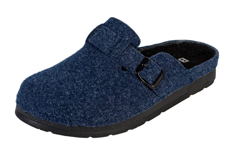 14259.jpg Pánské zdravotní pantofle Buxa BZ455 tmavě modré filc - Obrázek 1