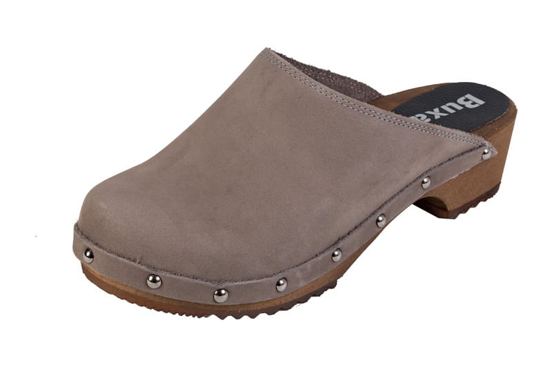 14845.jpg Pohodlné dřeváky dámské PE10 velurové šedé - Obrázek 1