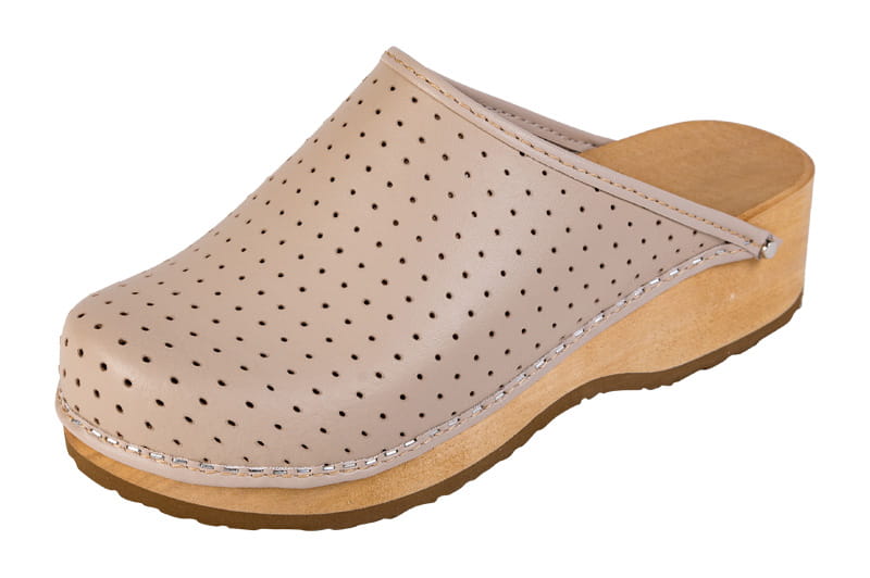 14943.jpg Pohodlné Zdravotní dřeváky Buxa PZM4 béžové - Obrázek 1