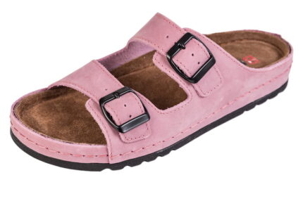 Dámská zdravotní obuv s paměťovou pěnou BZ110 - růžové velurové