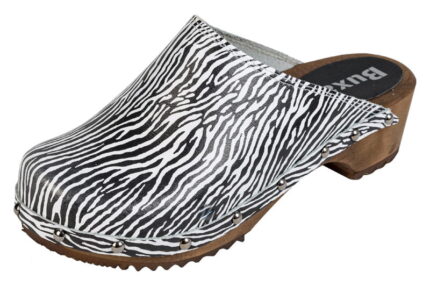 Pohodlné dřeváky dámské PE10 Zebra