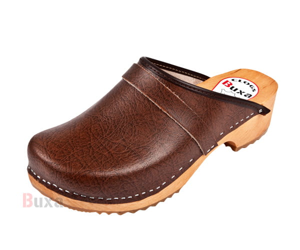 3371fb1a0c90a95ca0e25387a40cb8e4.jpg Švédské dřeváky F1 Hnědé - Obrázek 1