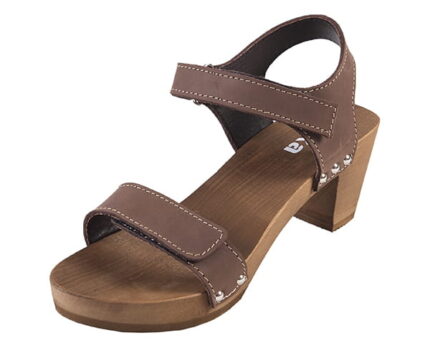 Elegantní dřeváky OD15 Hnědé