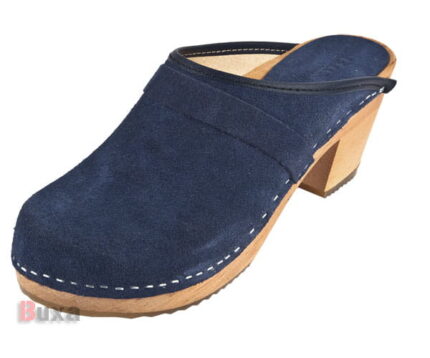 Elegantní dřeváky OS1 Modré velurové