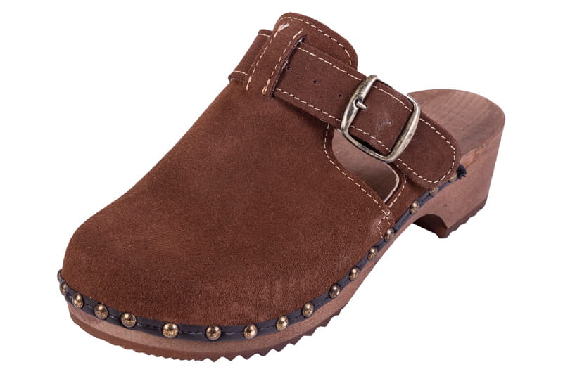 4ba8ca792dcc030e91b04696c1221d66.jpg Pohodlné dřeváky PE15 Semiš - Hnědé - Obrázek 1