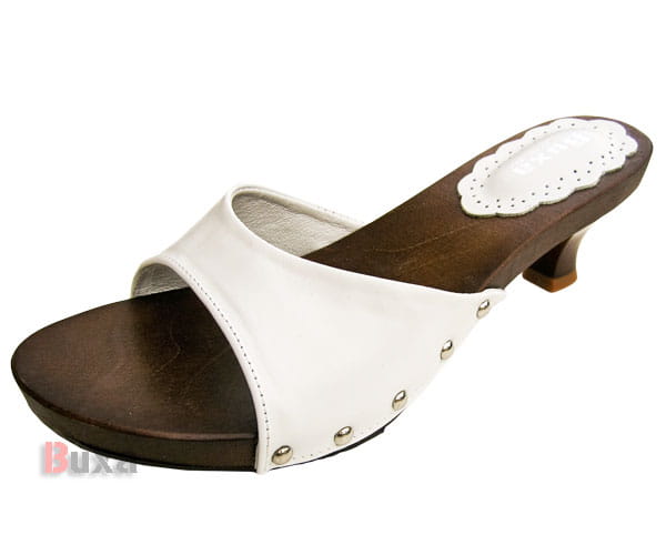 5970a64114dfd26b3d459aa2934d1c76.jpg Elegantní dřeváky KC-WS Bílé - Obrázek 1