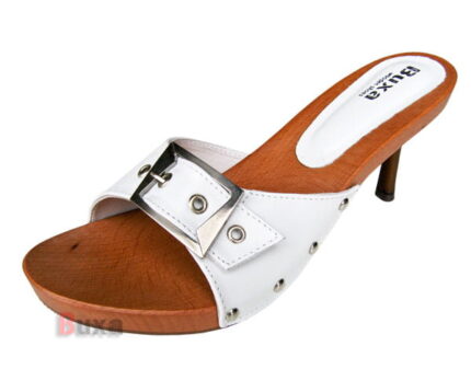 Elegantní dřeváky OB-OCZ Bílé