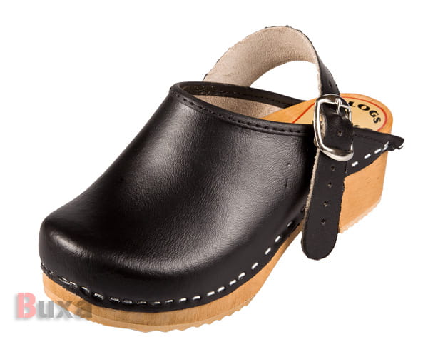 7787237403211aab775d7605fe88d5f8.jpg Dětské dřeváky DZPP1 Černé - Obrázek 1