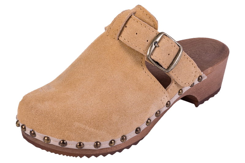 7d9f5ed24943c80a490466e9856b742c.jpg Pohodlné dřeváky PE15 Semiš - Béžové - Obrázek 1