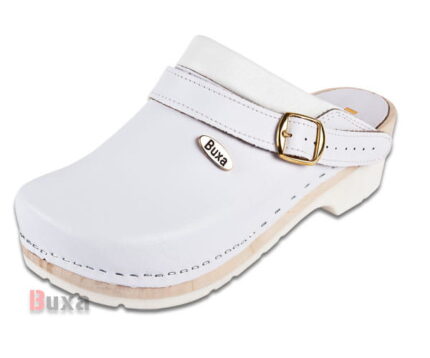 Zdravotní dřeváky s amortizační podrážkou FPU10p Bílé