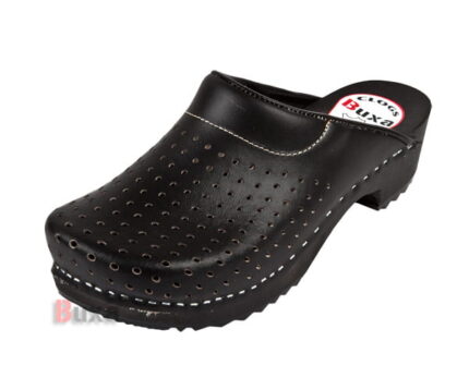 Švédské dřeváky F4 Černé perforované