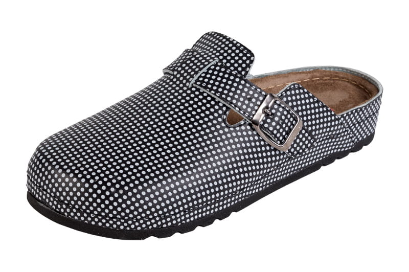 9ac73e90cc63c9c167d6537df6697dd1.jpg Zdravotní obuv MEMORY BZ120 černé tečky - Obrázek 1