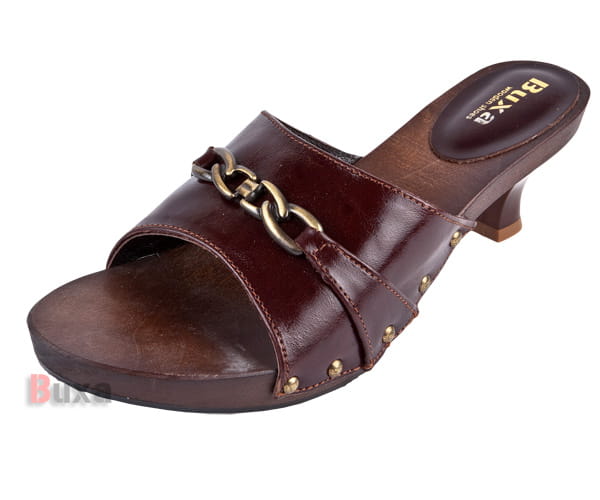 a4d7c54037c6d2c27bcb40673faba88f.jpg Elegantní dřeváky KC-PP Hnědé - Obrázek 1