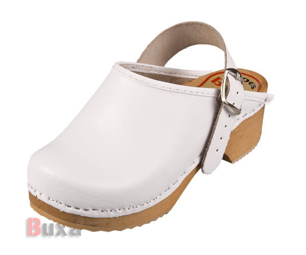 cd99abc309014579ed1c7b20b8a8a8c7.jpg Dětské dřeváky DZPP1 Bílé - Obrázek 1