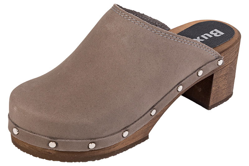 OS71_szary_nubuk_1.jpg Dámské dřeváky BUXA OS71 – nubuk šedé - Obrázek 1